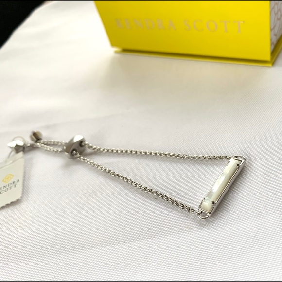NWT Kendra Scott rhodium mother pearl bracelet - Picture 4 of 5